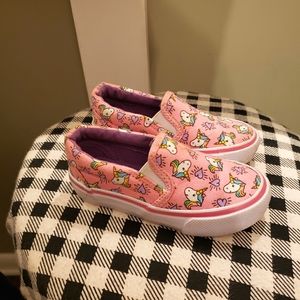 Unicorn style slip ons